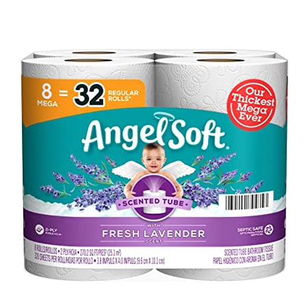 Angel Soft® Toilet Paper with Fresh Lavender Scent,320 Sheets