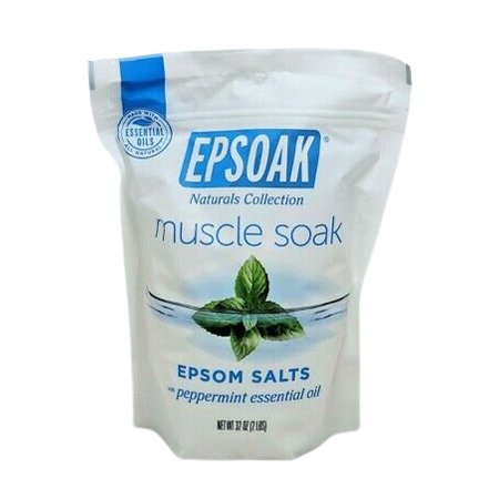 EPSOAK Muscle Soak Epsom Salts with Peppermint 2 LBS