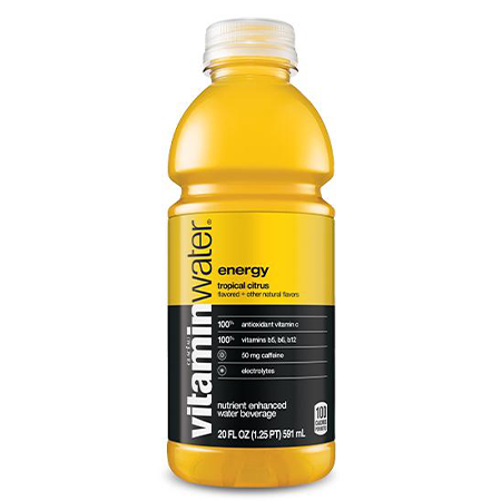 Glaceau Vitaminwater Energy Tropical Citrus Water Beverage 20 oz