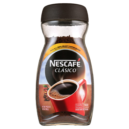 Nescafe Classico, Instant Coffee Cafe Drink, Caffeinated 2 Pack. 10.5 oz.