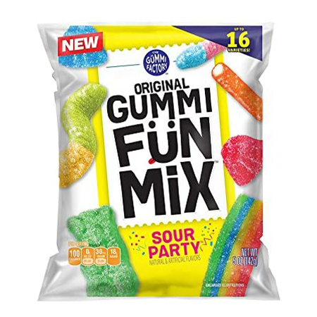 Original Gummi Fun Mix Candy, Sour Party, 5 oz bag