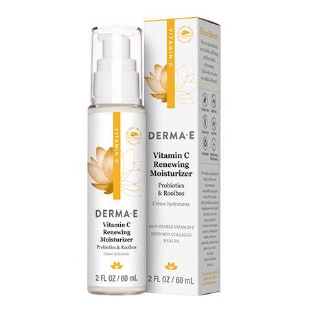DERMA-E Vitamin C Renewing Moisturizer with Probiotics & Rooibos 2 FL OZ / 60 mL