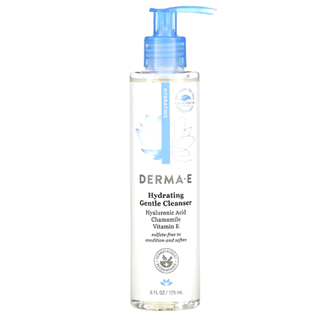 Derma E Gentle Hydrating Facial Cleanser, Hyaluronic Acid, 6 fl oz (175 ml)