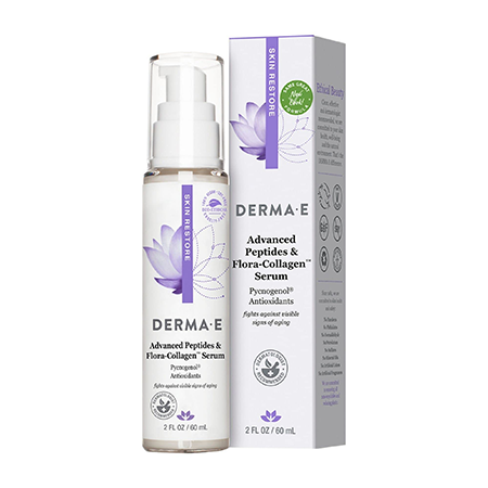 Derma-E Advanced Peptides and Flora-Collagen Serum pycnogenol antioxidants 2fl oz / 60 ml